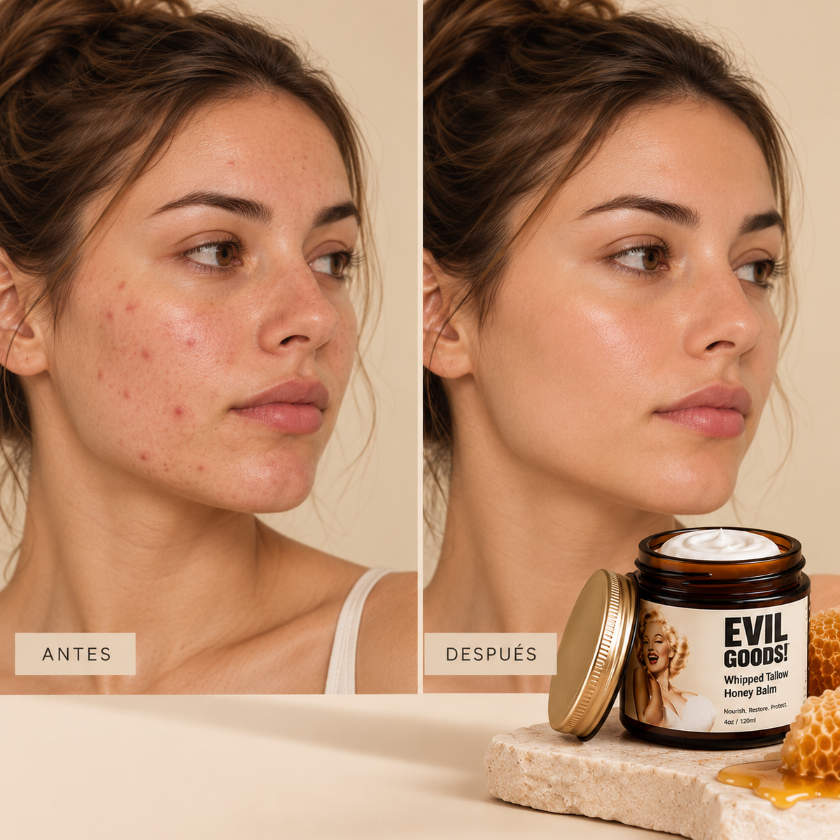 GLOW TALLOW®️-CREMA FACIAL DE SEBO Y MIEL