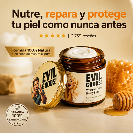 GLOW TALLOW®️-CREMA FACIAL DE SEBO DE RES Y MIEL