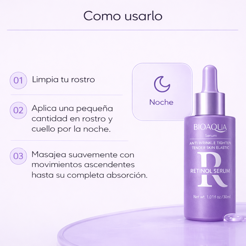 BIOAQUA® – Sérum con Retinol y Ácido Hialurónico